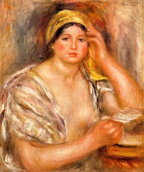 皮埃爾 奧古斯特 雷諾阿 Woman with a Yellow Turban 皮埃爾 奧古斯特 雷諾阿 Woman with a Yellow Turban